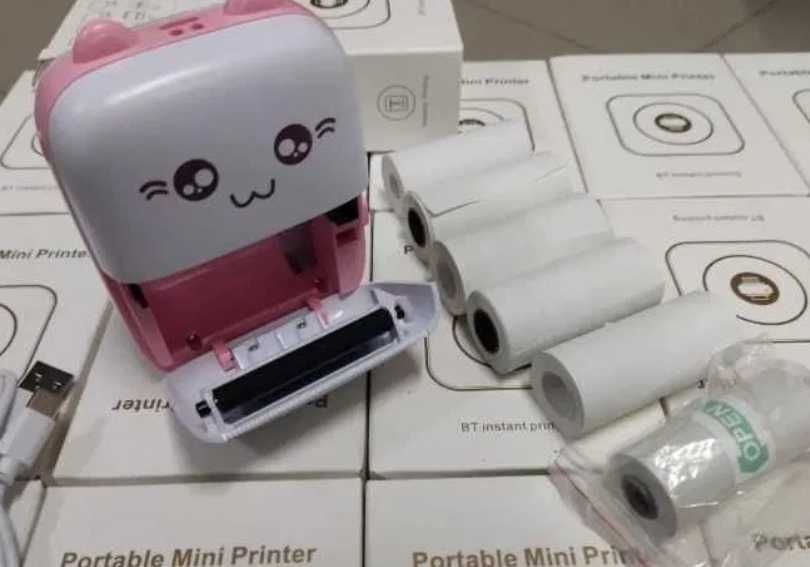 Міні принтер дитячий з папером Принтер мини печать. Новий. Хіт 2024