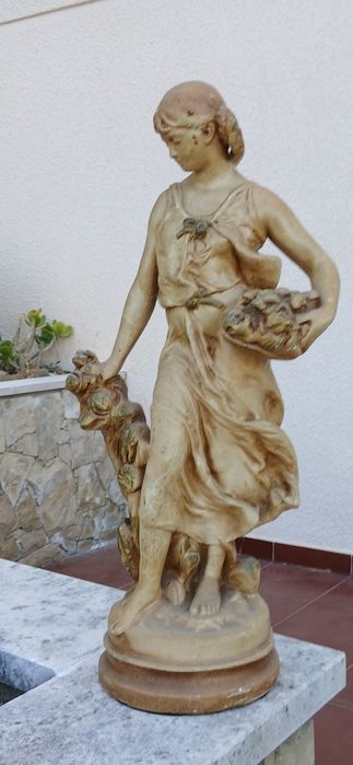 Estátua escultura gesso 60's