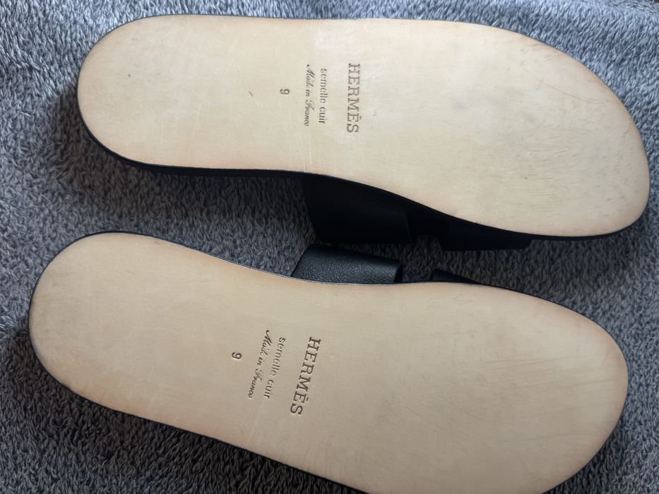 Hermès Izmir em Pele Preta | Tamanho 43