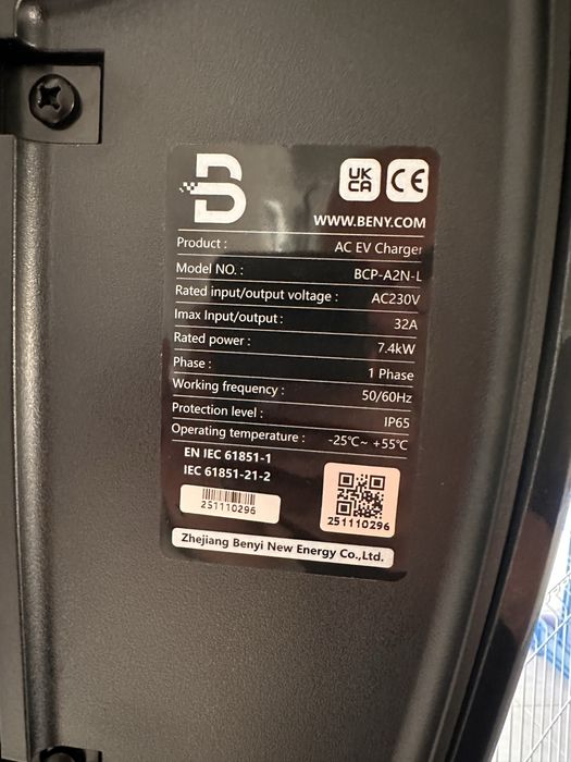 Carregador carros Electrico 7,4kw monofasico - EV- Charger