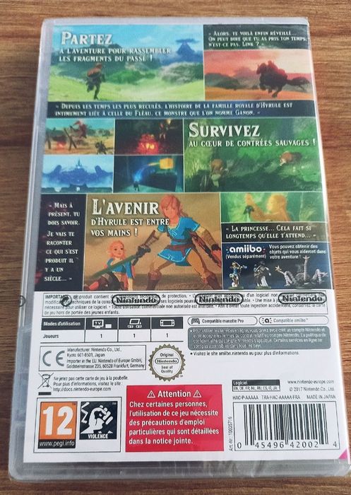 Zelda Breath of The Wild Nintendo Switch/Nowa! Kartridż! s. Chorzów