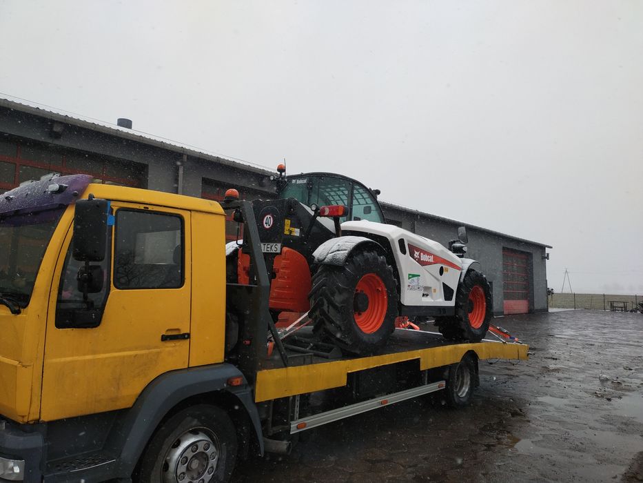 Pomoc drogowa- transport maszyn, holowanie, laweta