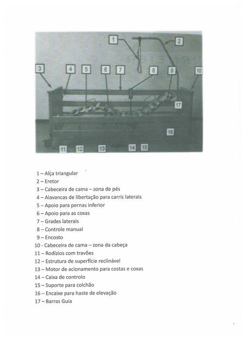 Cama articulada elétrica + colchão