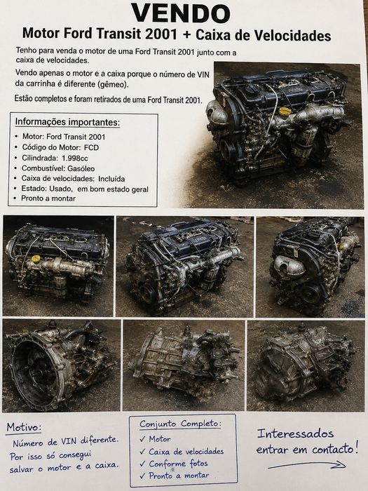 Ford Transit Engine 2001502024265710315520