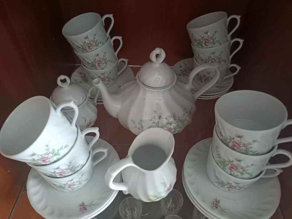 Conjunto de chá Porcelana Quinta Nova