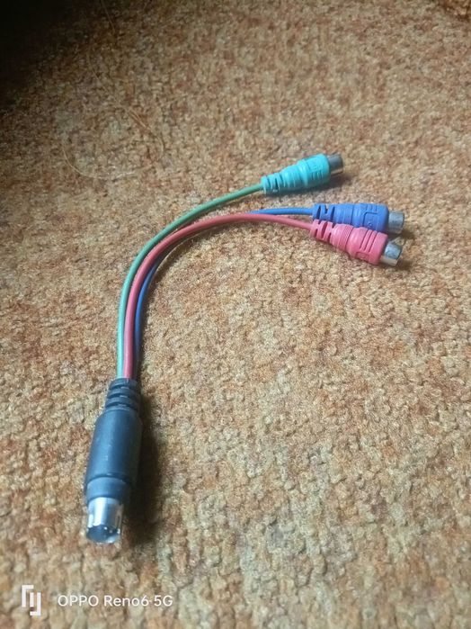 kabel cinch żeńzki 3x s video