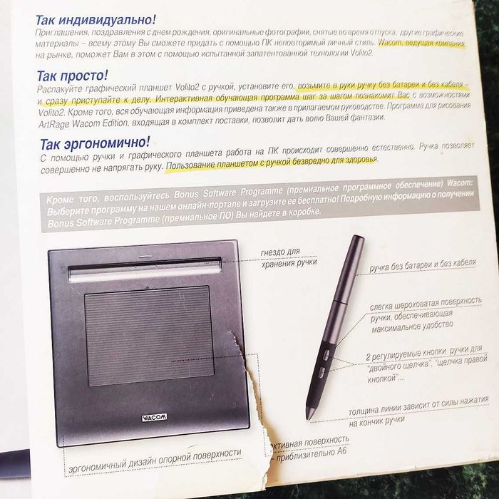 Графический планшет WACOM CTF-420/G