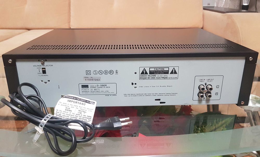 Кассетная дека Sansui D-590R Reverse ТОП !!! made in Japan