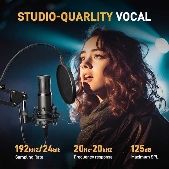 Mikrofon pojemnościowy, z przetwornikiem kardioidalnym MAONO AU-PM421