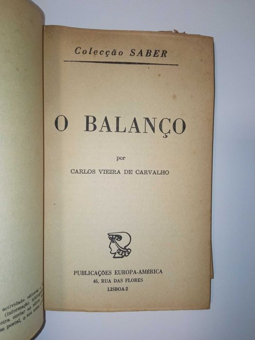 O Balanço, de Carlos Vieira de Carvalho
