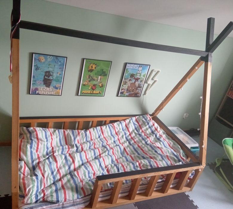 Łóżko dziecięce z materacem 80x160