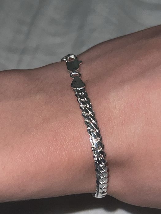 Bransoletka pancerka srebro pr.925