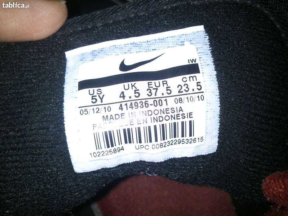 Buty nike czarno-bordowe
