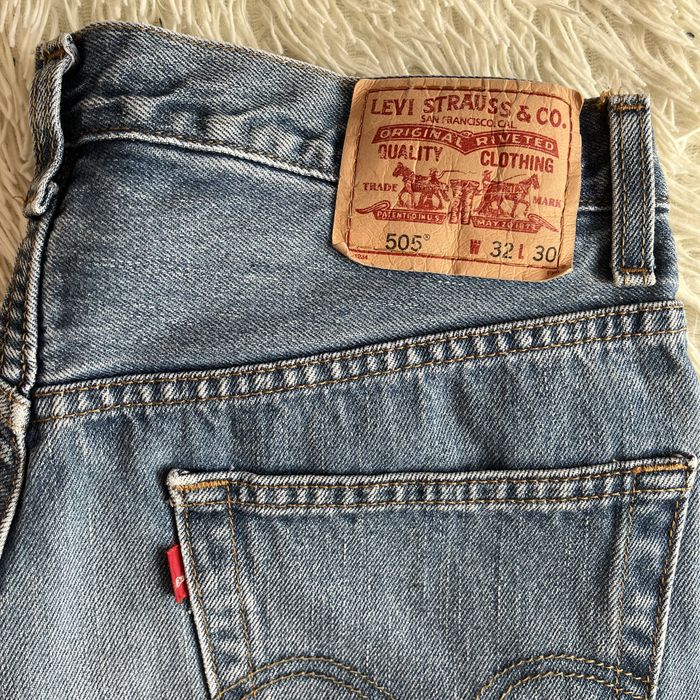 Прямі широкі блакитні джинси Levi’s 505 оригінал levis 501