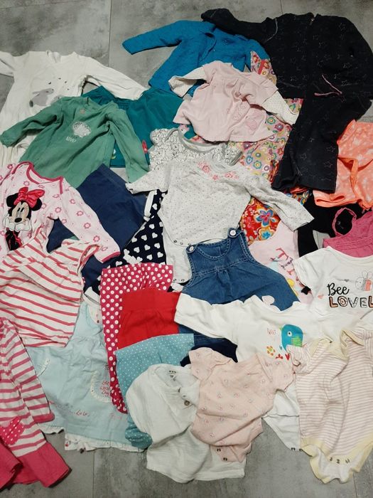 Paka ubranek dziewczynka 60-80