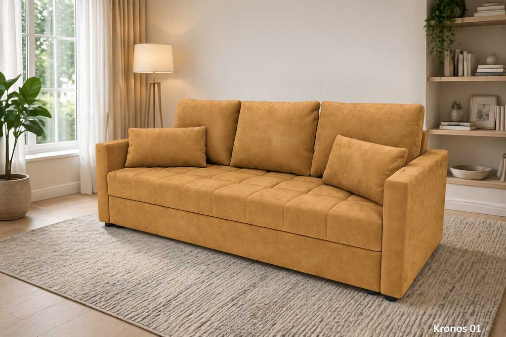 NOWA Sofa, Kanapa DOMINO z funkcją spania KUPUJESZ U PRODUCENTA