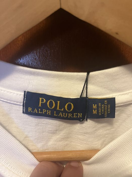 T-shirt branca ralph lauren