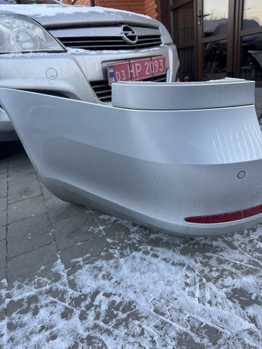 Бампер Octavia A5 skoda задній сірий