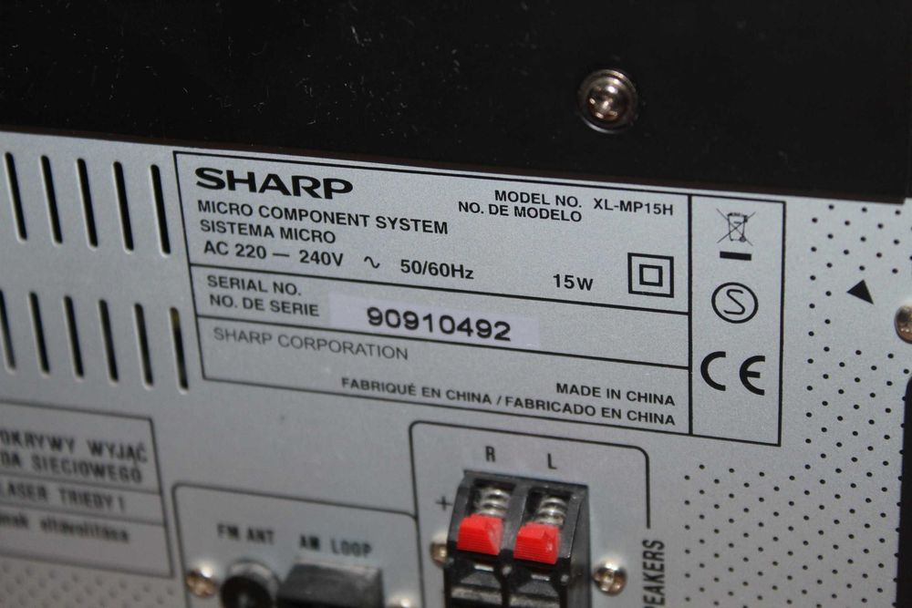 SHARP Wieża stereo FM CD/MP3 AUX Wysyłka