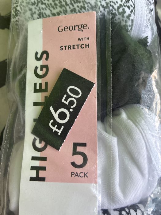 Zestaw 5 sztuk majtek nowe