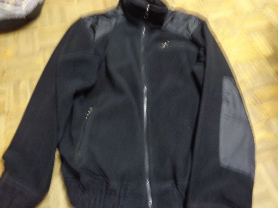 kurtka męska z grubego polaru czarna XL