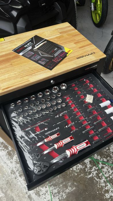 Carrinho de Ferramentas Profissional Wöhrstahl – 520 Peças - NOVO