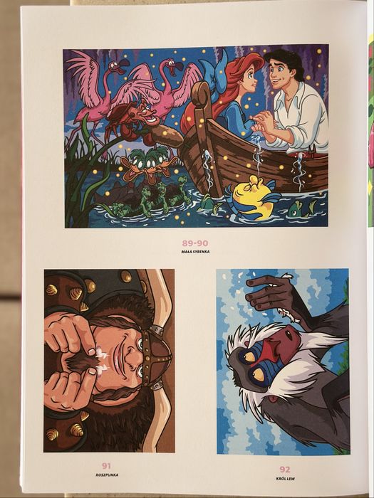Розмальовки по номерах Дісней, польського видання, оригінал