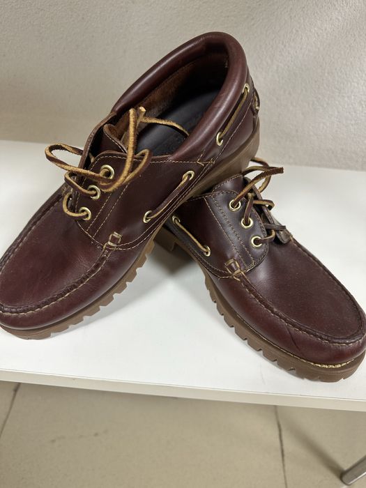 Чоловічі топсайдери Clarks, натур шкіра, коричневі