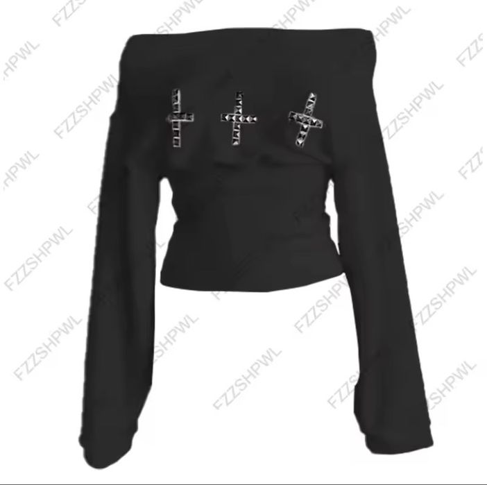 кофта y2k черная