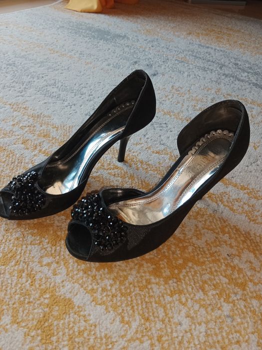 Buty na obcasie 8 cm, rozmiar 37