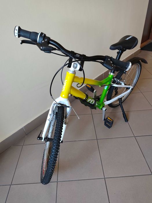 Woom 4 Atomic Neon + stopka woom i błotniki