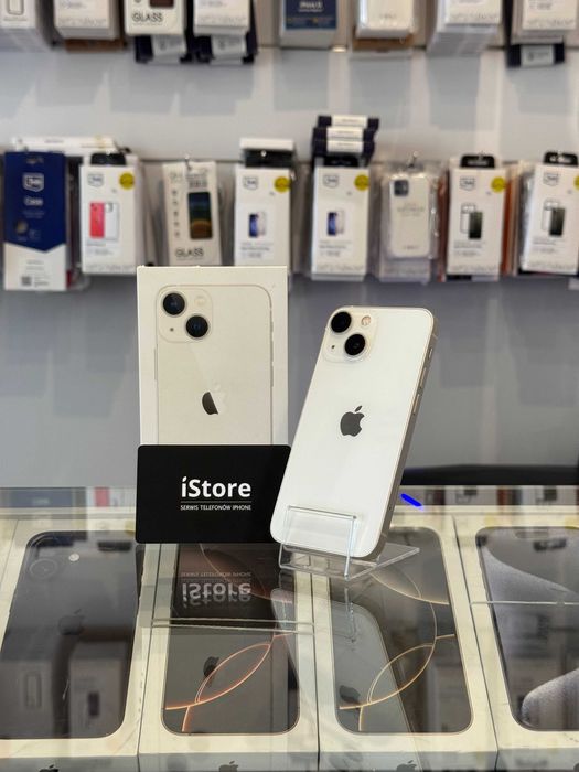iPhone 13 mini 256 GB • Starlight • 88% bateria • GWARANCJA • biały