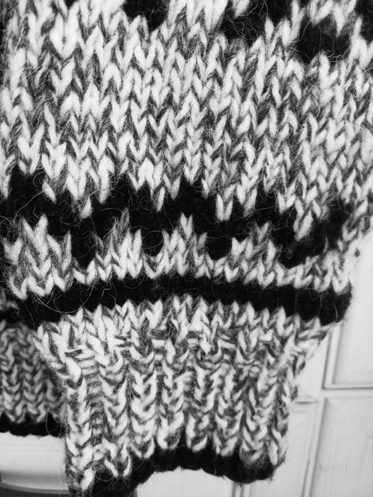 XS S M oversize ciepły  kardigan handmade 100% wełna jakość