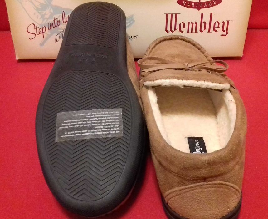 Luksusowe kapcie Wembley mokasyny bambosze