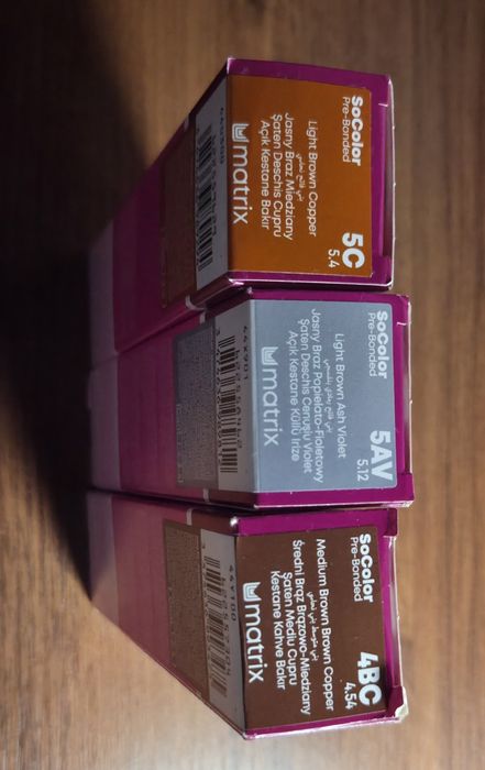 Farba do włosów matrix jasny brąz