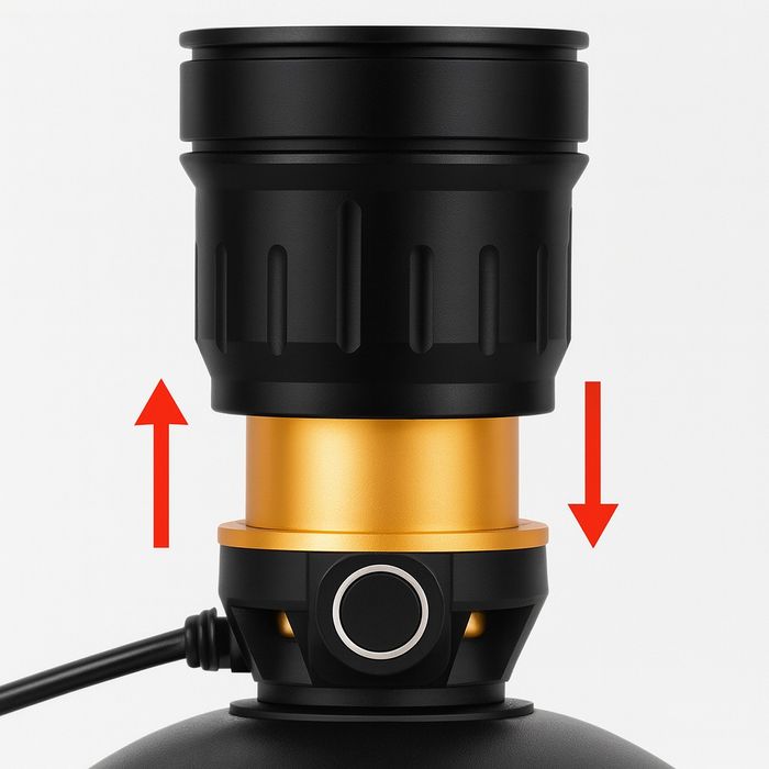 Акумуляторний налобний ліхтар   BL-A12-P90 .Дуже потужний!