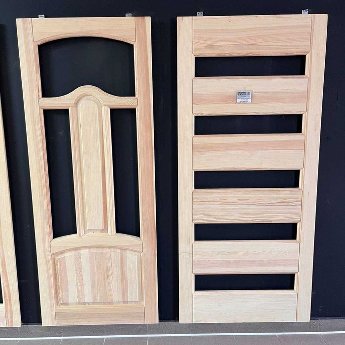 Двері дерев'яні, двері з дерева, двері з масиву сосни, різні моделі