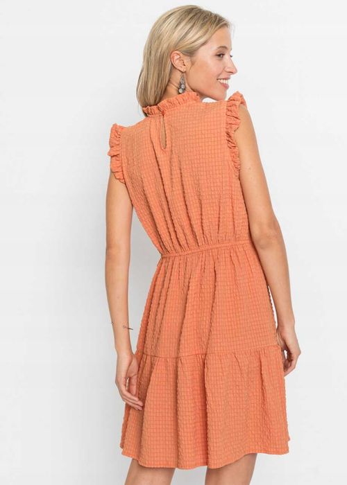 B.P.C sukienka ze stójką miedziana 36.