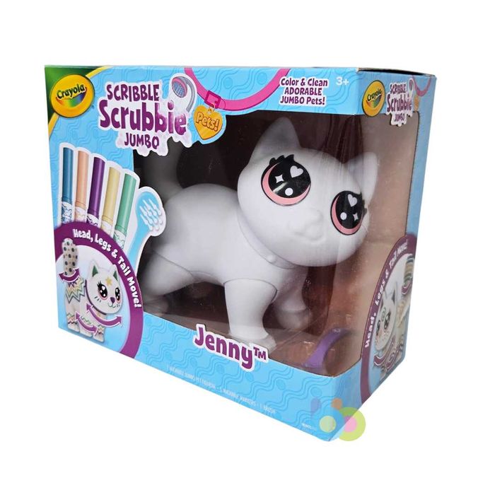 Набір Крайола Бульдог, Котик Crayola Scribble Scrubbie Jumbo!