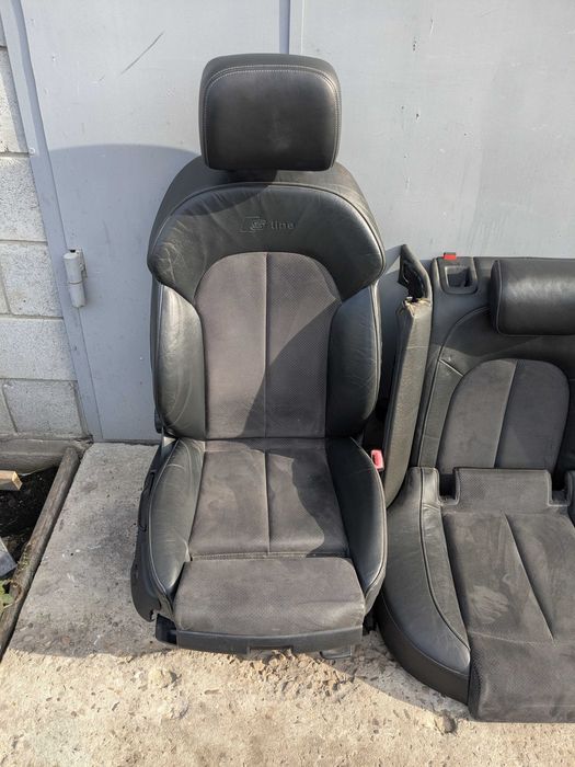 Салон Audi A6 C7 Recaro Підігрів Сидение Сідушки Кожа Алькантара Шкіра А6 Ц7 S-line