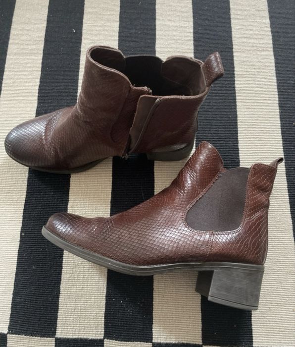 Botki skóra naturalna lasocki 39