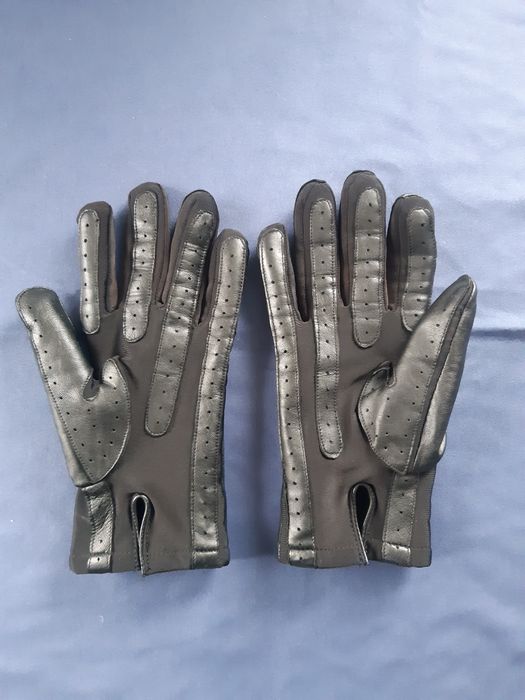 Рукавиці з шкіри, нейлона та еластана.  Розмір  M