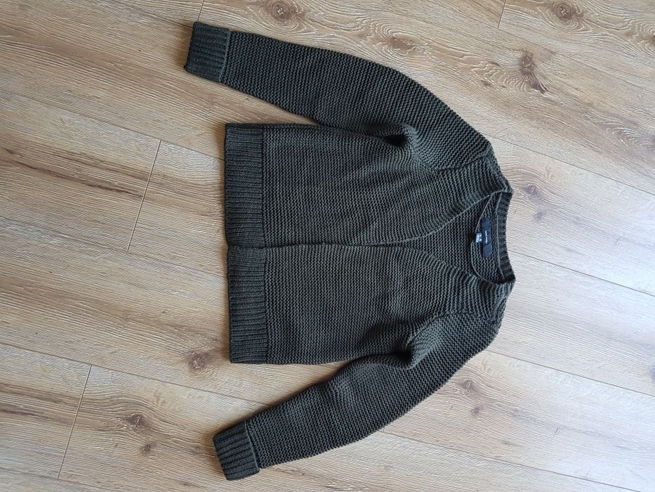 XS 34 Vero Moda vmnamo sweterek damski kardigan khaki oliwkowy akryl