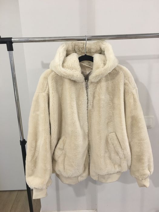 Меховая куртка. Двухстороняя.рSM ZARA. Оверсайс.