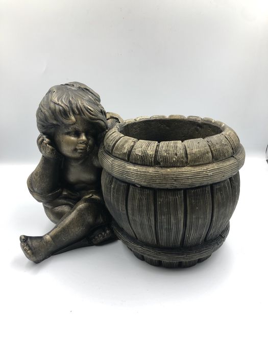 Doniczka gipsowa Anioł