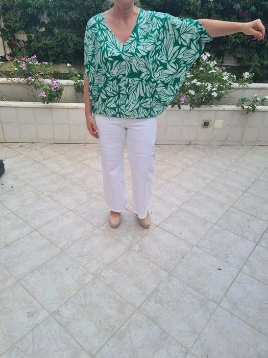 Blusa larga verde da Vintage Bazaar