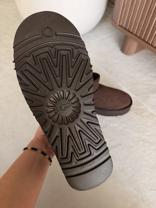Ugg śniegowce platform mini brown