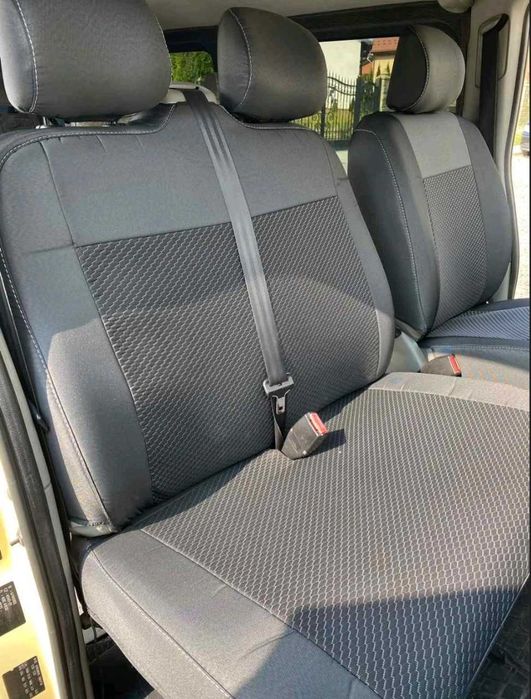 Модельные авточехлы на бусы эко кожа алькантара Renault Trafic Master Mercedes Sprinter Vito  Ford Transit Opel Vivaro Movano Citroen Jumper и другие!