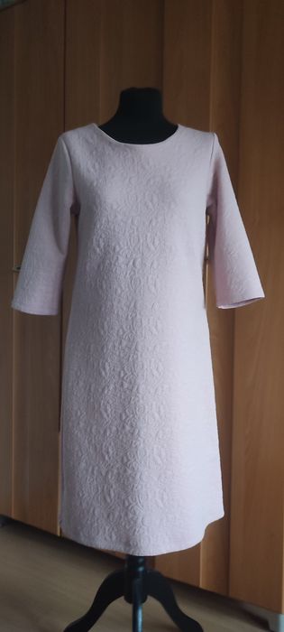 Sukienka pudrowy róż, rozmiar M