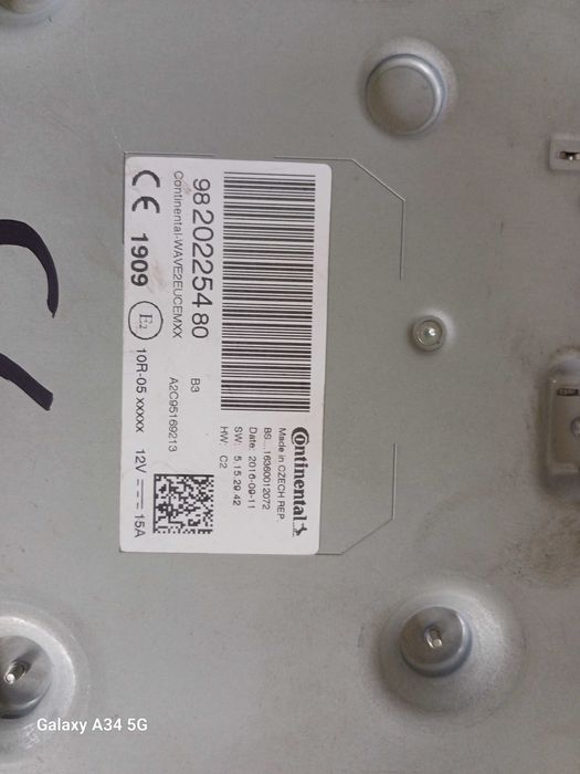 Radio panel citroen c4 grand picasso 16r